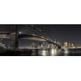 thumbnail image 2 of Frank, Assaf 14x8 White Modern Wood Framed Museum Art Print Titled - Brooklyn bridge over East river, Lower Manhattan, New York, FTBR-1910, 2 of 4