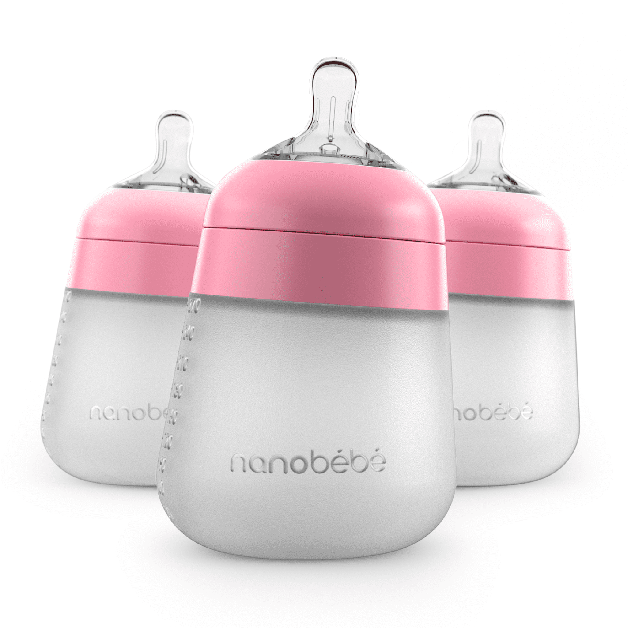 Nanobebe Flexy Silicone Baby Bottles, 3 Pack, Gray, 9 oz - Walmart.com