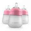 Nanobebe Flexy Silicone Bottles, 3 Pack, Pink, 9oz