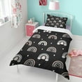 thumbnail image 4 of Boho Bohemia Rainbow Duvet Cover and Pillowcase Set for Single Bedding, Bedroom Accessories for Kids Teens, 4 of 5