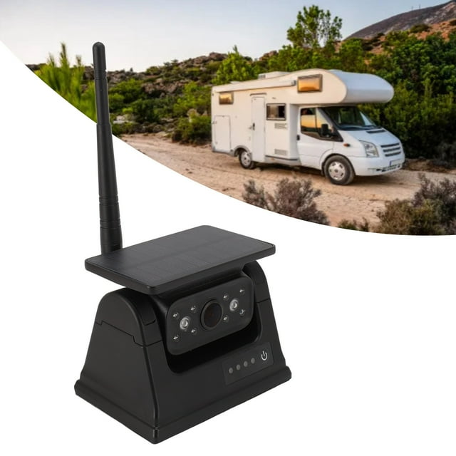 Cámara de Visión Trasera, Control remoto en Off HD 1080p Wifi Solar Sobre Oup Señal Estable Digital Para Campa de SUV Camping