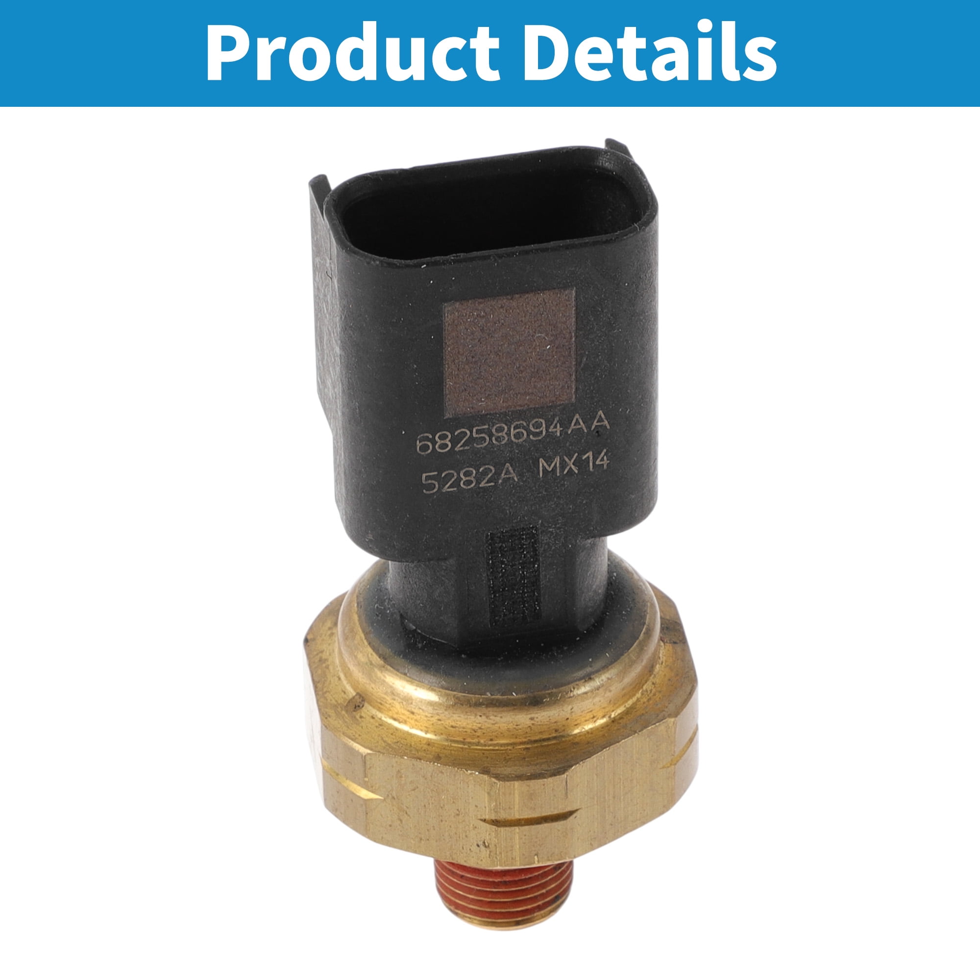 Unique Bargains 1 Pcs No.68258694AA Engine Oil Pressure Sensor for Chrysler 200 3.6L 2011-2016 for Chrysler 300 3.6L 5.7L 6.1L 6.4L 2007-2016