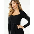 thumbnail image 3 of Sofia Jeans by Sofia Vergara Women's Belted Knit Midi Dress, 3 of 5