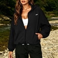 thumbnail image 5 of LIaqionyy Womens Windbreaker Jackets Waterproof Lightweight Zip up Hooded Jacket Outdoor Hiking Raincoat with Pocket, 5 of 8