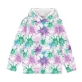 thumbnail image 6 of qelini Hooded Pullover Sweatshirt Kids 3-14 Years Long Sleeve Warm Fall Winter Top Daily School Casual Pullover Top, 6 of 6