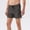 B_ Dark Gray, variant on YLSDY Mens 3 Inch Shorts Elastic Running Track Mesh Ventilate Fitness Workshorts Solid Quick Dry Gym Active Shorts Gray L