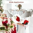 thumbnail image 5 of 36 Pack Red & White Artificial Roses – 16.5" Realistic Silk Cloth Flowers for Bridal Wedding Bouquets, Table Centerpieces, Party Decor & Home Floral Arrangements, 5 of 5