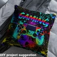 thumbnail image 5 of Castle Fairy Boys Gradient Gamepads Fabric by the Yard 1 Yard,Graffiti Splash Home Decor Fabric by the Yard,Video Game Room Decor Fabric by the Yard,Ultra Soft Home Decor, 5 of 6