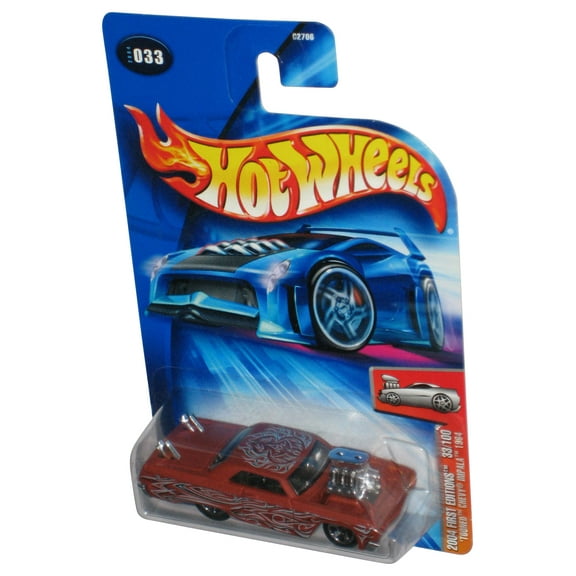 Hot Wheels 2004 First Editions 33/100 Tooned Chevy Impala 1964 Mattel Brown Car #033