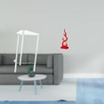 thumbnail image 2 of Mesita de noche,Mesa auxiliar de acrílico transparente,mesa auxiliar transparente de 2 niveles,Mesa pequeña de acrílico,mesita de noche pequeña,compacta,Escultura abstracta de fuego,Estatua, 2 of 8