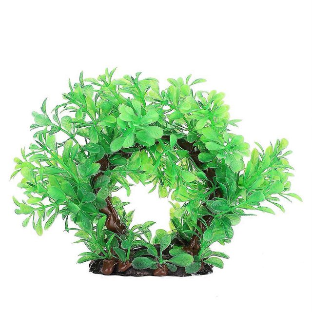 Aquarium Artificial Simulation Plastic Safety Water Plants for Fish Tank Decoration LandscapeArch Plant Green