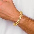 thumbnail image 2 of 14K Solid Yellow Gold 9.7mm Curb Link Chain Bracelet, 2 of 5