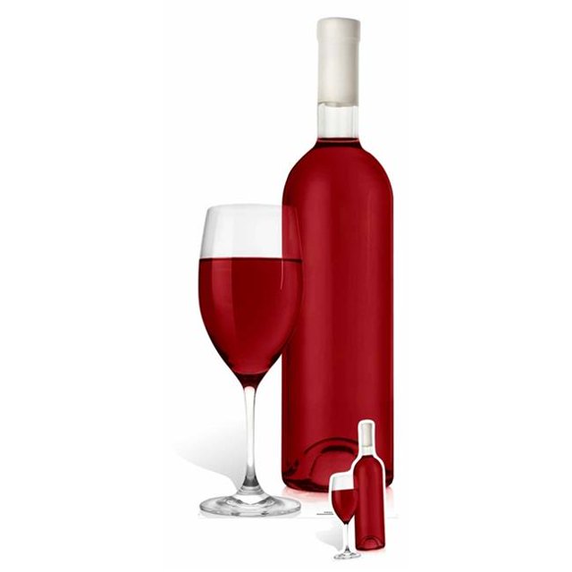 Star Cutouts SC1004 Découpe en Carton de Format Vie de Vin Rouge