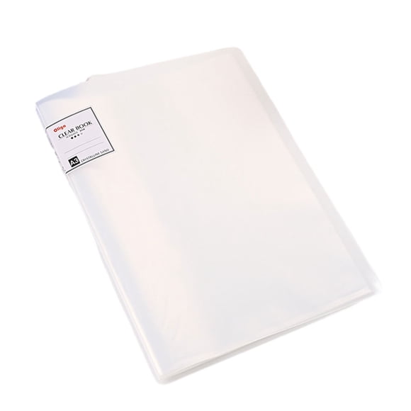 Seitruly Libro de presentación de plástico, práctico y práctico, tamaño A3, para todas las necesidades, no es fácil de romper Carpetas de archivos blanco