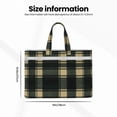thumbnail image 3 of Handbag File Bag 15×10.6in Large Capacity Double Pocket Designed For Work Travel Travel Shopping Springgreen Buffalo Plaid Check Tartan Scotland_41650_1, 3 of 8