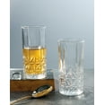 thumbnail image 4 of Lorren Home Trends Tall 12 Ounce Drinking Glass-Textured Cut Glass, Set of 6, 4 of 6