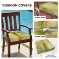 thumbnail image 3 of Outdoor Patio Cushion Covers 4 Pack Yellow Paint Patio Chair Cushion Covers with Ties and Zipper Abstract Art Graffiti Waterproof Outdoor Seat Cushion Covers for Patio Furniture 22"x20", 3 of 9