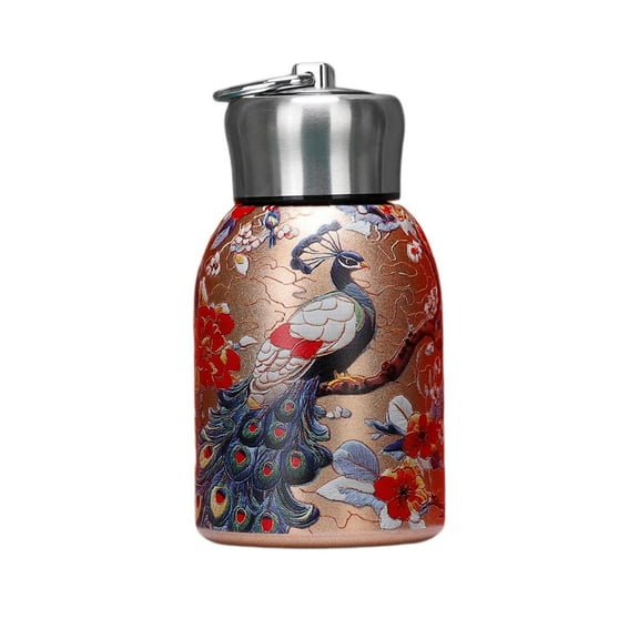 Chinese Style Bottle Stylish & Portable Insulated Water Bottle  Keep Drinks Hot Or Cold  Enjoy Fresh Drinks Anytime Anywhere  Leakproof Slim Stainless Steel Water Bottle