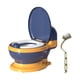 thumbnail image 3 of Asiento de inodoro para bebés con orinal de transición y sensación real Anillo Asiento PVC Azul, 3 of 9