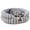Grey-23x23x8.5”, variant on Cat Bed Puppy - Washable Round Beds For Indoor Cats Soft Corduroy Fleece Pet And Kitten With Removable Double Sided Inner Cousion 23" Grey