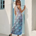 thumbnail image 6 of Mermaid Fish Scales Art Sleeveless Dress Women's Summer Suit Dresses for Women 2025 Luxury Party Dress, 6 of 6