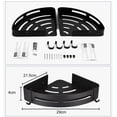 thumbnail image 4 of 2 Piezas Estante Para Baño Esquinero Regadera Cocina Modelo Negro, 4 of 4
