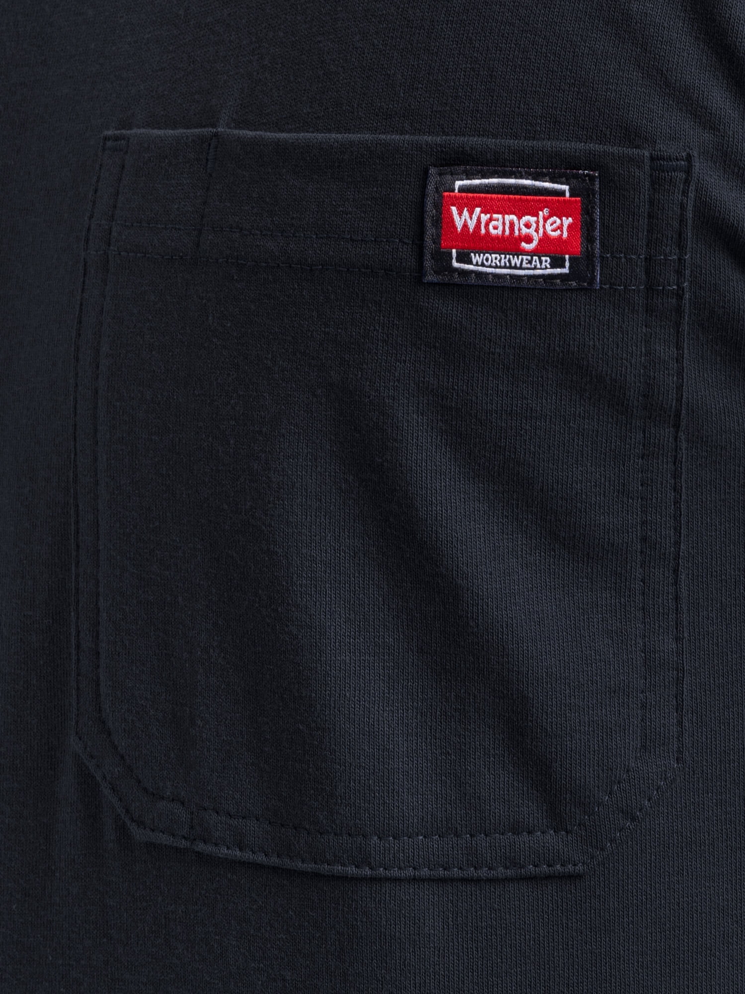 Wrangler Workwear Men's Long Sleeve Heavyweight Pocket T-Shirt, Size S-5XL (Men's and Big Men's)