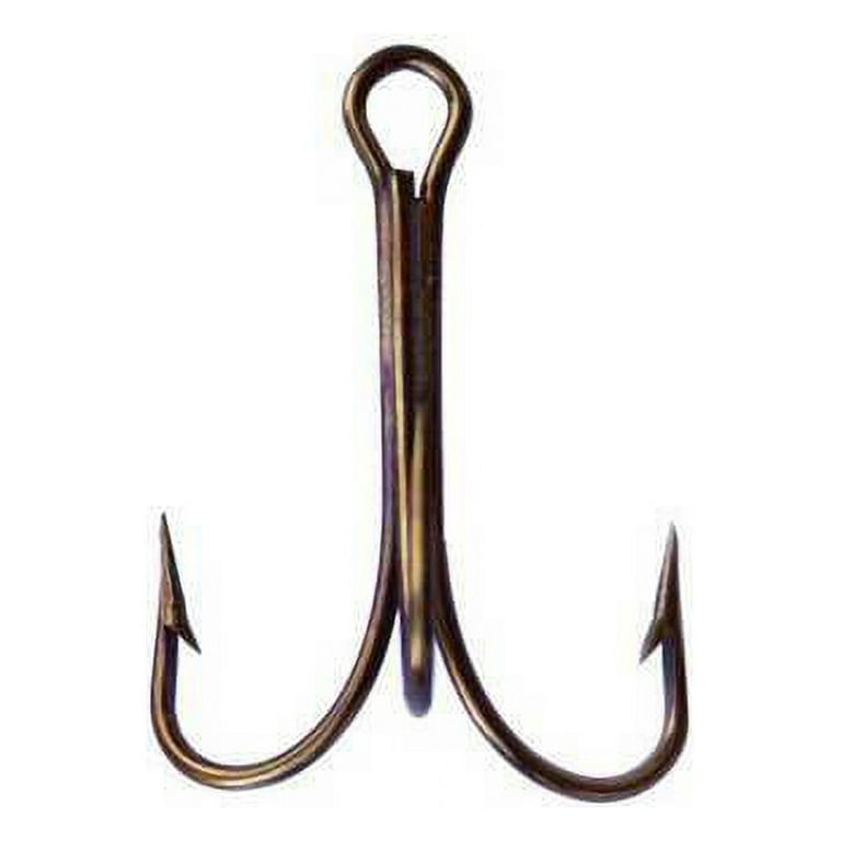 Mustad Treble Hook OShaughnessy-Bronze 5 Count Size 14
