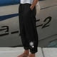 thumbnail image 2 of Moda Mujer Verano Casual Suelto Algodón Y Lino Bolsillo Impresión Pantalones Pantalones Odeerbi ODB-6, 2 of 5