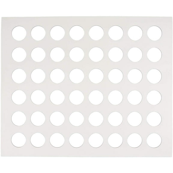 Pavoni D3T Rubber Chocolate Chablon with 48 Round Cavities, Each 30 Millimeters Diameter