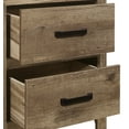 thumbnail image 4 of Nmkwnr 2 Drawers Nightstand with Handle, Beside Table for Bedroom, Living Room, Brown, 4 of 9