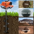 thumbnail image 4 of PRIJESSE 85CC Gas Powered Post Hole Digger with 4", 6", and 8" Auger Bits and 12", 20" Extension Rods, 4 of 6