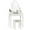 White, variant on Vanity Table Set Detachable Makeup Table Dressing Desk with Mirror & Cushioned Stool White