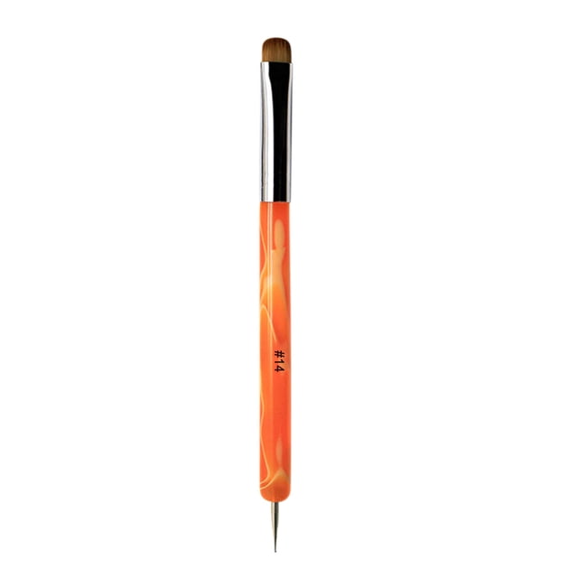 Xihbxyly Pincel para Manicura Francesa, Herramienta Multifunción para Decoración de Uñas, Bolígrafo para Puntear y Cepillo de Limpieza, Accesorios para Diseño de Uñas, Uso Profesional y Personal, Cre