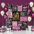 thumbnail image 5 of 50 Birthday Gifts for Women, 50th Birthday Blanket with Gift Box, 50th Birthday Decorations Gift Ideas for Her, 50 Year Old Gifts for Women Turning 50 and Fabulous, 5 of 5