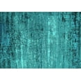 thumbnail image 1 of Ahgly Company Indoor Rectangle Oriental Turquoise Blue Industrial Area Rugs, 2' x 4', 1 of 4