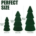 thumbnail image 4 of Ayieyill 3pcs Tabletop Christmas Tree Velvet Resin Christmas Trees for Christmas Decor Indoor, Christmas Table Decor, 4 of 8