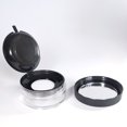 thumbnail image 5 of 20G Empty Powder Case Loose Powder Container Makeup Case Travel Kit Plastic Cosmetic Powder Case Make-up Sponge Holder with Mirror (Black Lids), 5 of 5