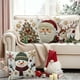 thumbnail image 4 of Funda de almohada de algodón con adornos navideños, fundas de almohada navideñas de 45 x 45 cm, fundas de almohada decorativas de tela suave con cremallera oculta para decoración del hogar, decoracion, 4 of 9