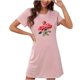thumbnail image 1 of Camisón corto de talla grande para mujer, camisón de manga corta con estampado de pecho a la moda, camisón para mujer, 1 of 2