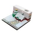 thumbnail image 1 of Bloc de notas de cubo de papel Escultura 3D Feliz Navidad Modelo 3D Bloc de notas con notas coloridas＜, 1 of 1