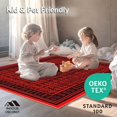 thumbnail image 4 of ODIKA 5'x7' Machine Washable Non-Slip Area Rug, Chic Modern Pile High Traffic Rug, Red, 36604, 4 of 7