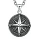 thumbnail image 3 of Quality Fashionable Medal Necklace Pendant Pirate Ship Compass Personality Men s Necklace Pendant Hip Hop Jewelry Trend Jewelry, 3 of 5