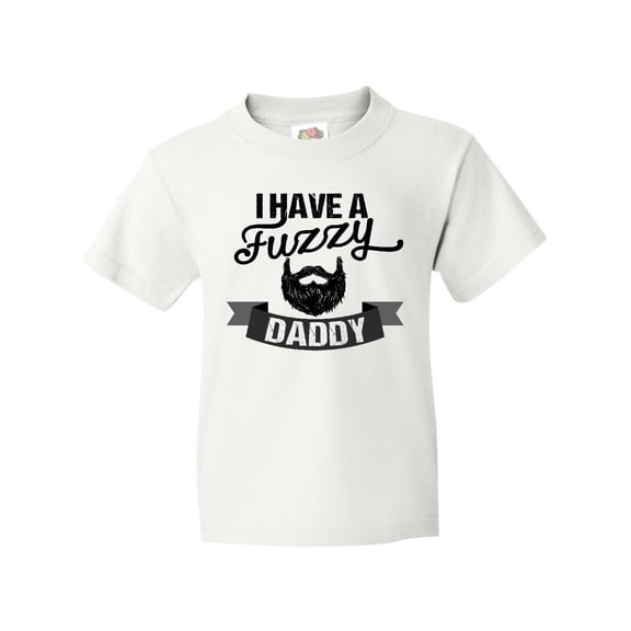 Inktastic I Have a Fuzzy Daddy Beard Youth T-Shirt