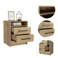 thumbnail image 4 of TUHOME Eter Nightstand  Engineered Wood Nightstands in  Beige, 4 of 7