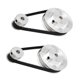 thumbnail image 2 of 2Set 2GT Synchronous Wheel 20 60 Teeth Bore Aluminum Timing Pulley GT2 Timing Belt Pulley System, 2 of 5