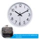 thumbnail image 4 of Reloj de pared Uxcell de 10 pulgadas, reloj de pared redondo silencioso y sin tictac con números 3D, blanco, 4 of 6