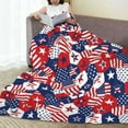 thumbnail image 6 of Vsdgher American Stars2 Ultra-Soft Micro flannel Blanket Throw Blankets for Couch Sofa, Bed (4 sizes)-80"x60", 6 of 7