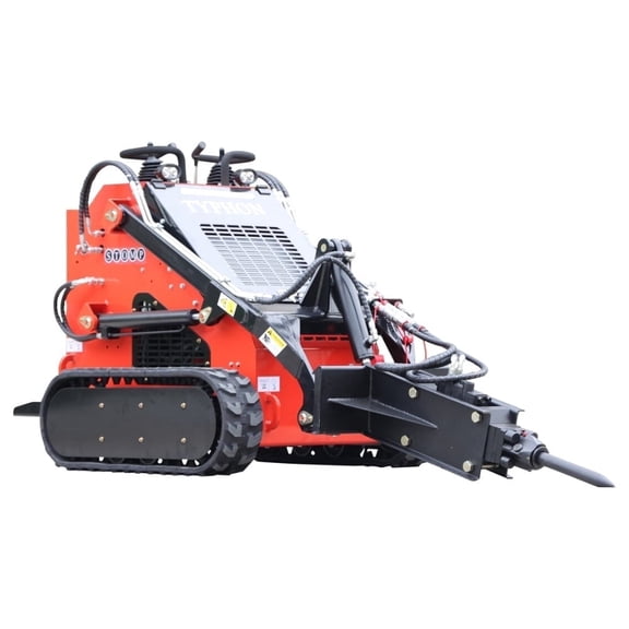 TYPHON Skid Steer Loader Hydraulic Hammer Concrete Breaker Attachment USA – Heavy-Duty Steel Demolition Tool