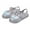 Silver, variant on LOVZFMLL Toddlers and Little Girls Jelly Sandals with Butterfly Summer Beach Hollow Closed Toe Flats for Ages 1-8 Princess Dress Shoes Silver 1.5-2 Years